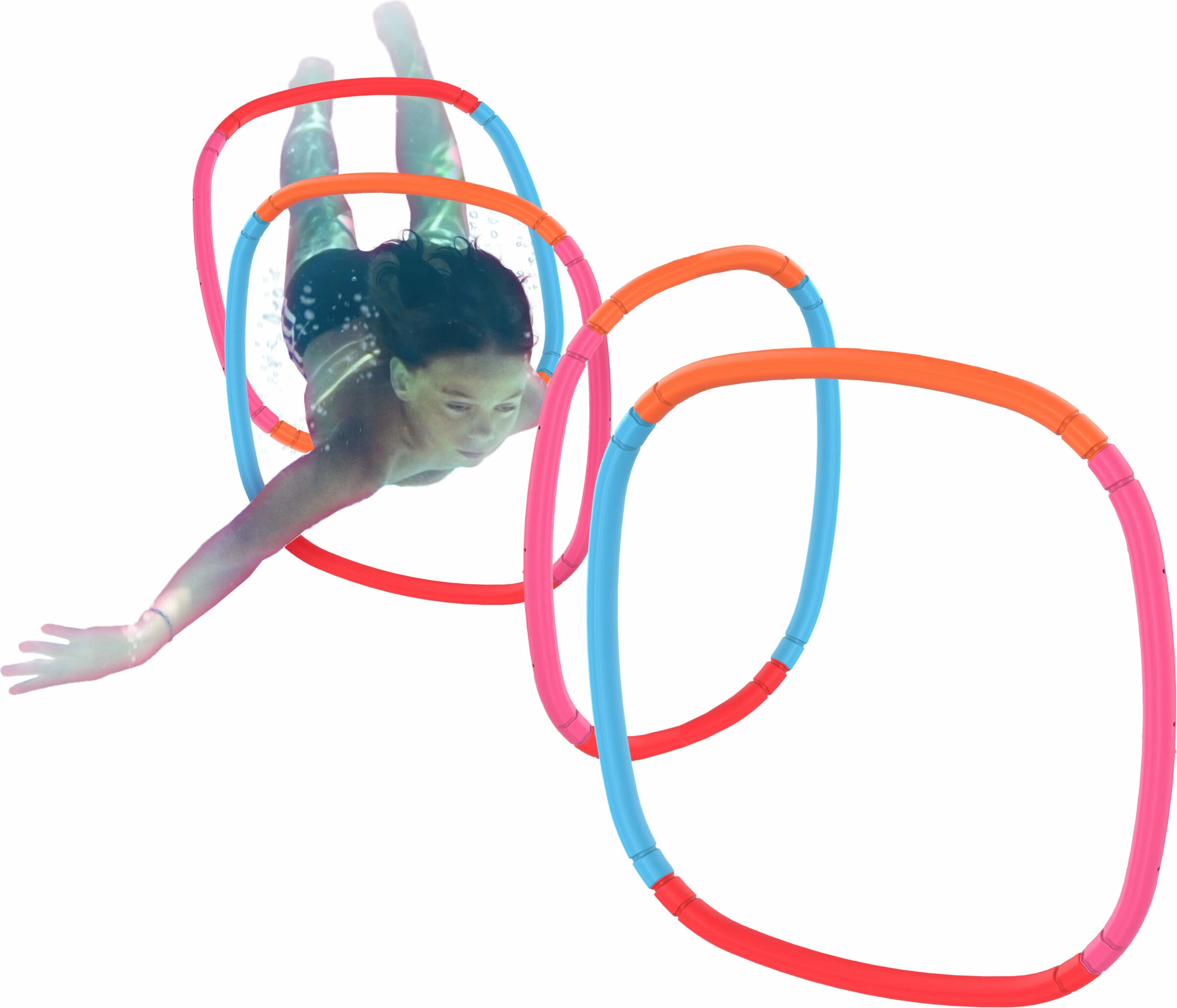 Unaza zhytjeje për pishinë Desjoyaux HOOPS, set 4 copë, shumëngjyrëshe