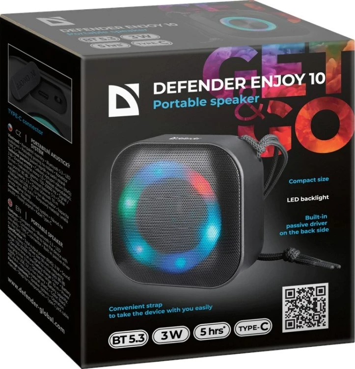 Boks Bluetooth Defender Enjoy 10, 3W, i zi