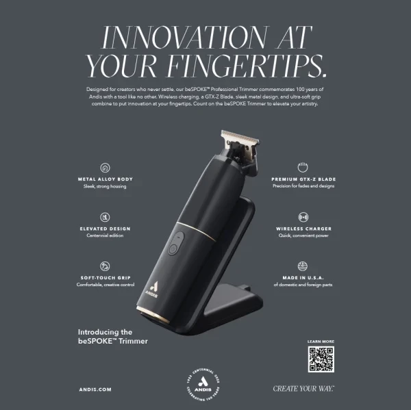 Trimmer profesional ANDIS beSPOKE, Qi Wireless Charging