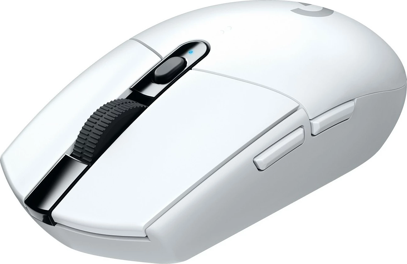 Maus Logitech G G305 LIGHTSPEED, Wireless, 12000 DPI, e bardhë