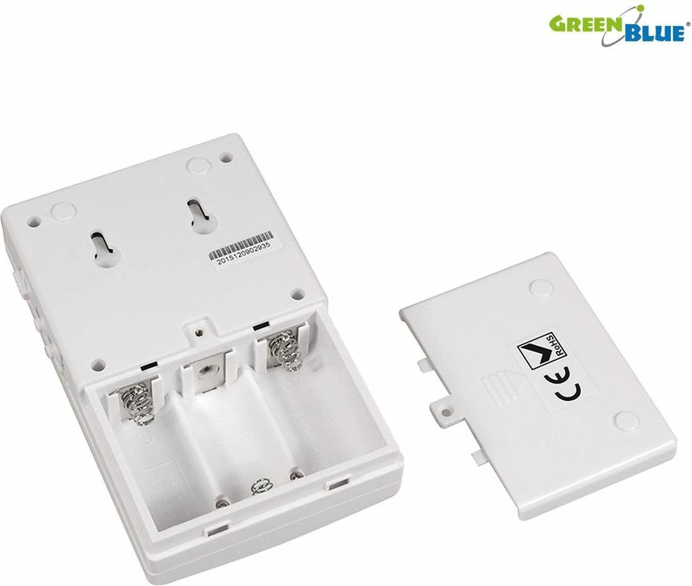 Alarm sinjalizues hyrjeje pa tela GreenBlue GB3400, me sensor PIR, 5 melodi, i bardhë, set sensor + marrës