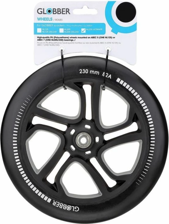 Rrotë për skuter Yakimasport, e zezë