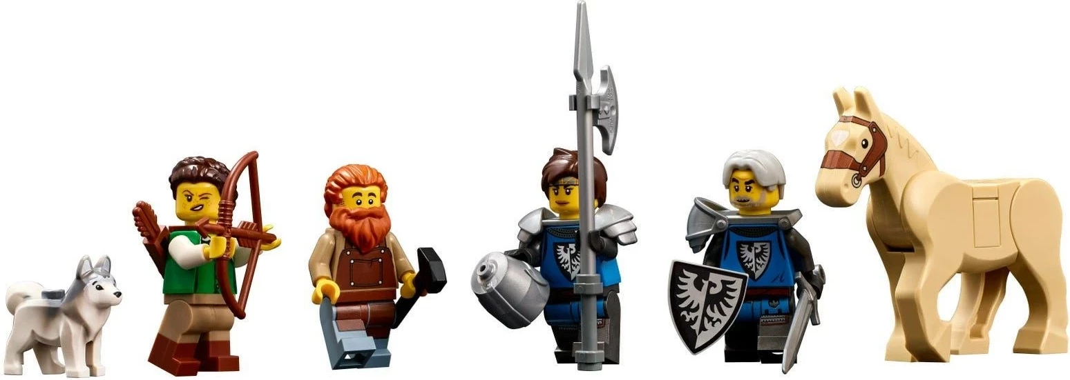 Set LEGO IDEAS 21325 Medieval Blacksmith, 4 minifigura