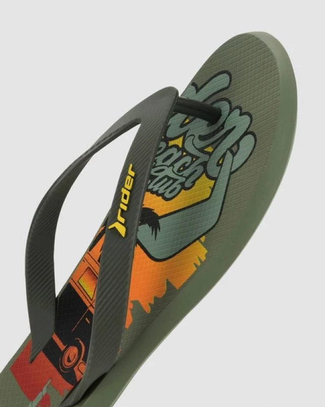 Flip-flopa për meshkuj Rider, të gjelbra