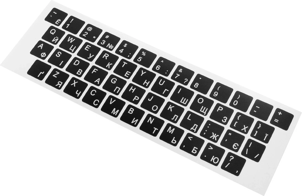 Sticker për tastierë me alfabet të Ukrainës