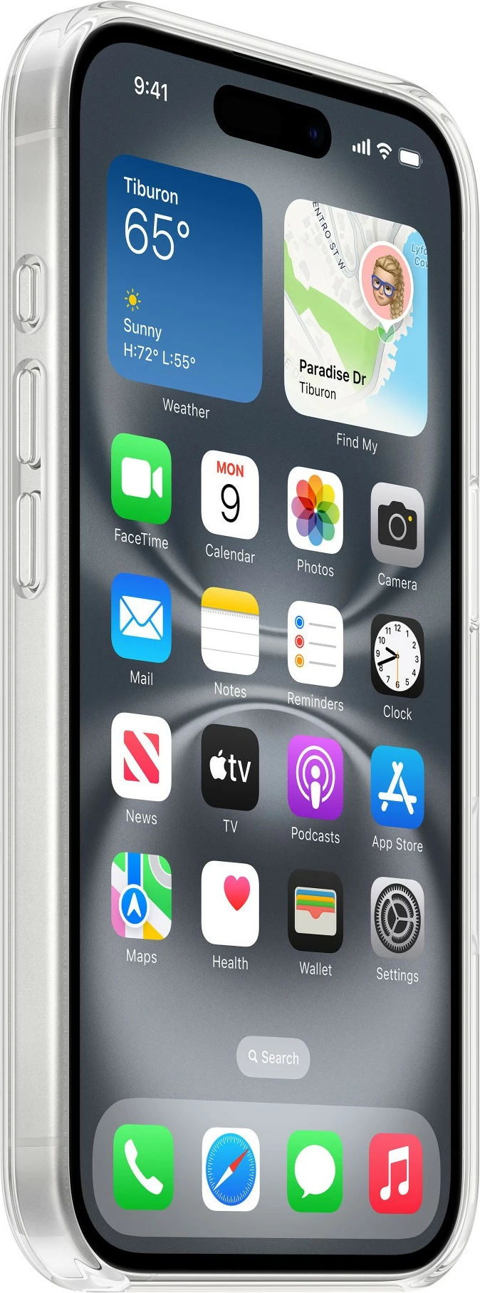 Mbështjellës Apple iPhone 16, MagSafe, 15.5 cm (6.1"), Transparent