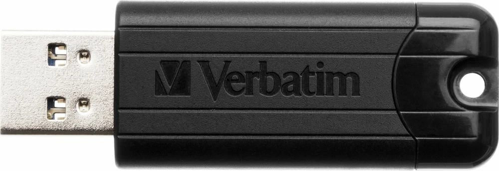 Memorje USB Verbatim PinStripe 49318 64 GB USB 3.2 Gen 1, e zezë