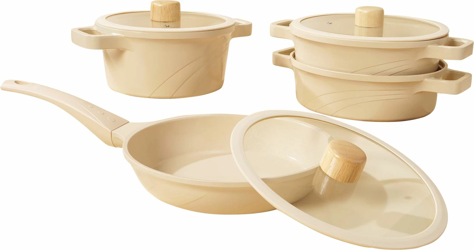 Set tenxheresh (10 copë), Hermia Concept, Vetta, krem