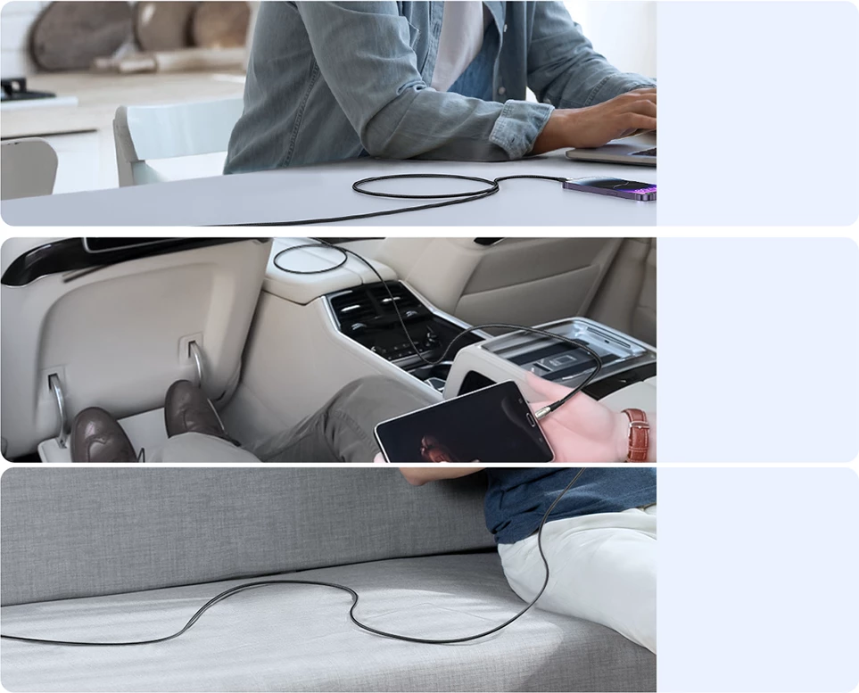 Kabllo Joyroom Pioneer Series SA31-CL3 USB-C në Lightning, 1.2m, 30W, e zezë