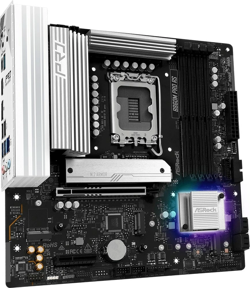 Pllakë amë ASRock B860M Pro RS, Intel, LGA 1851, DDR5-SDRAM, micro ATX
