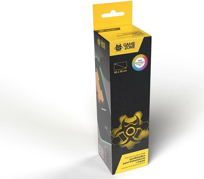 Mauspad Tracer GameZone Maxi RGB, 80 x 30 cm, Plastike, me ndriçim RGB