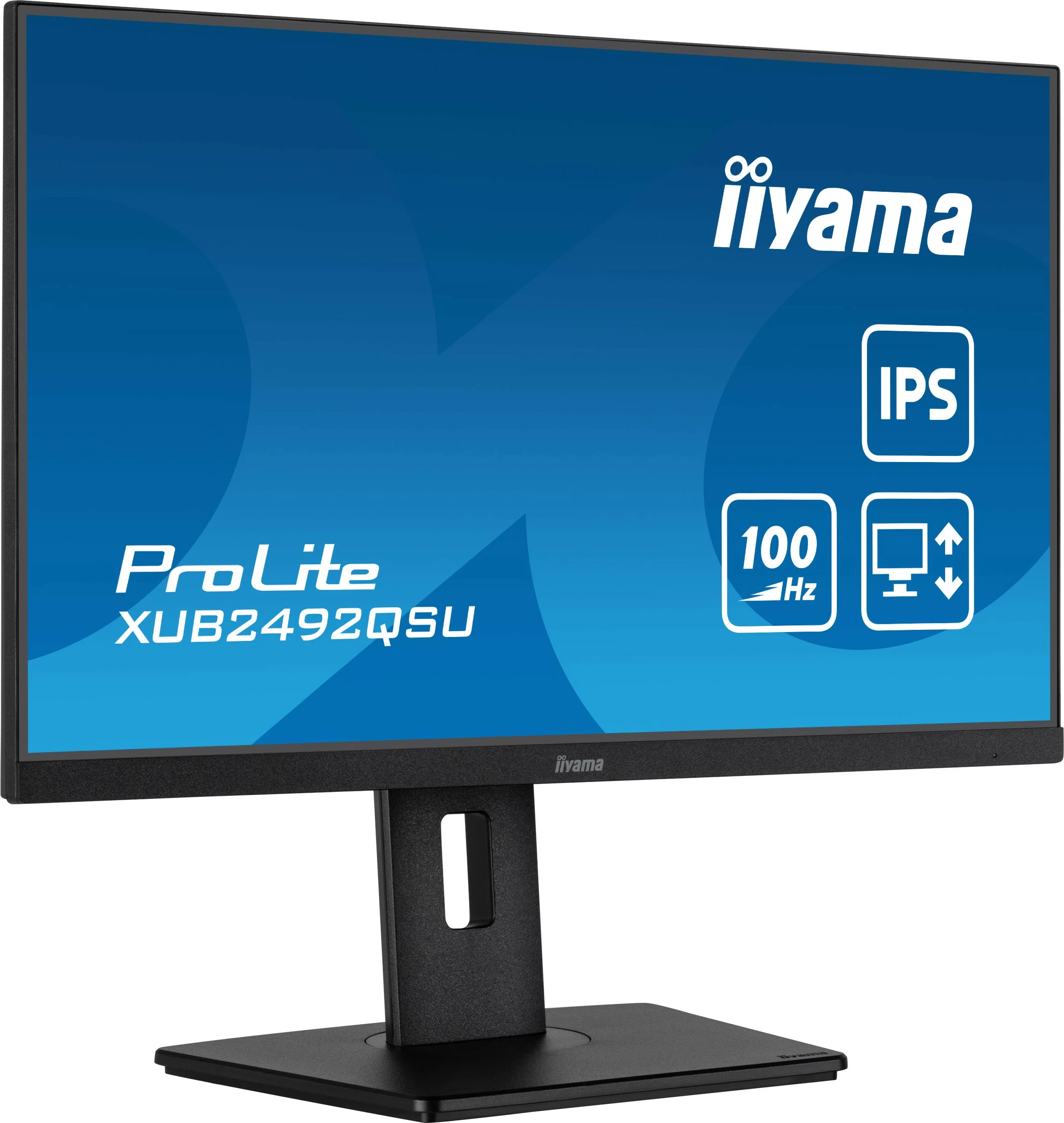 Monitor iiyama ProLite XUB2492QSU-B1, 23.8", 2560 x 1440 pixels, Wide Quad HD, LED, 1 ms, E zezë