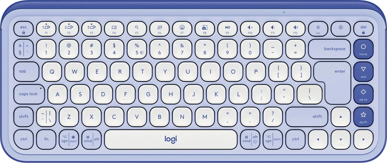 Tastierë Logitech POP Icon Keys Mini, Wireless, Bluetooth, Lilac