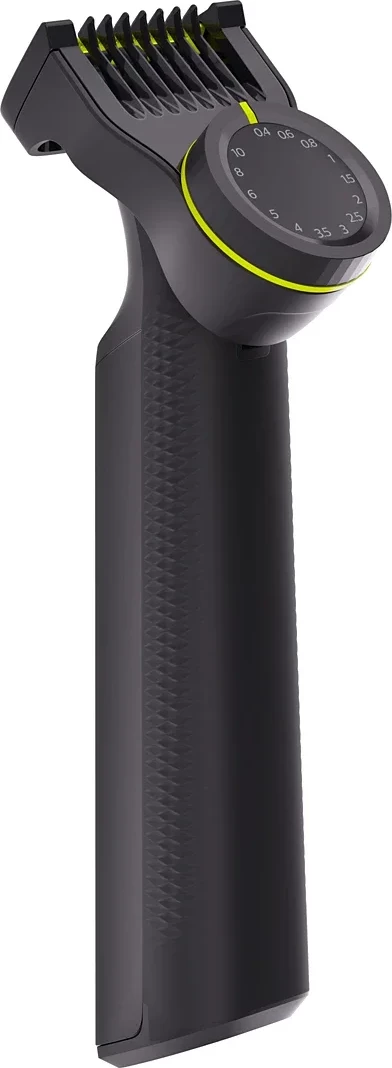 Makinë rroje Philips OneBlade Pro 360 QP6542/15 Face & Body, 3-në-1, krehër preciz 14 nivele 0.4–10 mm, 90 min, përdorim i lagësht dhe i thatë, karikim USB-A, e zezë