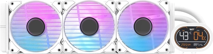 Kasë ftohëse me ujë për CPU Darkflash DH360D, ARGB, 360mm, e bardhë