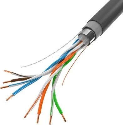 Kabllo rrjeti Lanberg Cat.5E F/UTP, 305m, e zezë, outdoor