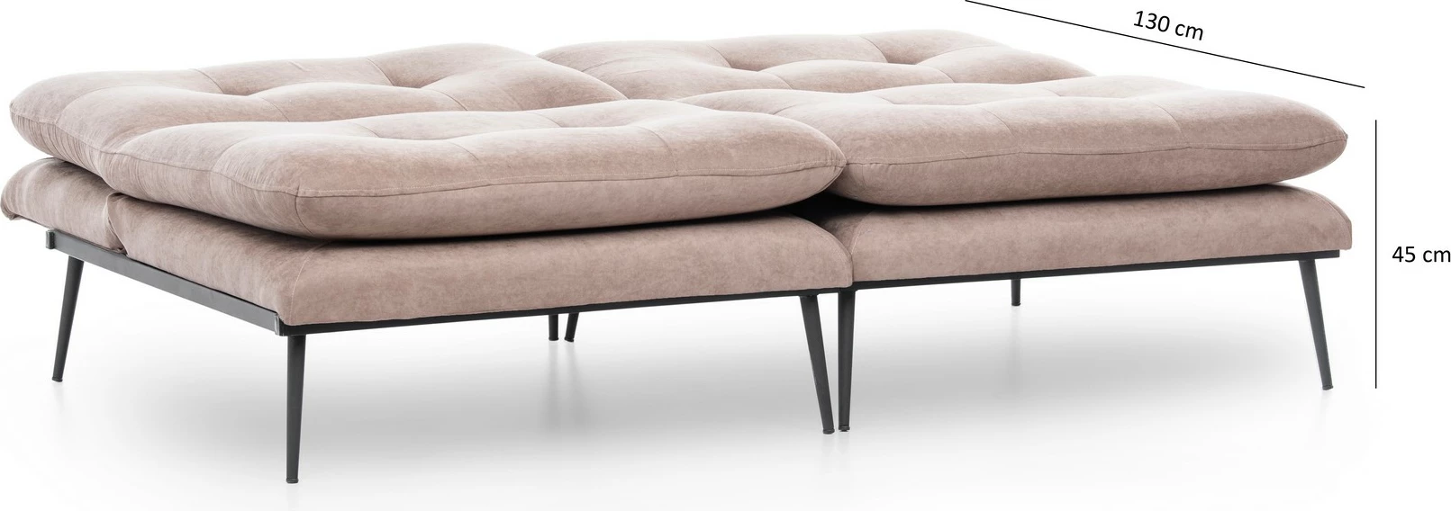 Sofabed 3-vendësh Atelier del Sofa, Martin, ngjyrë mink, GR121