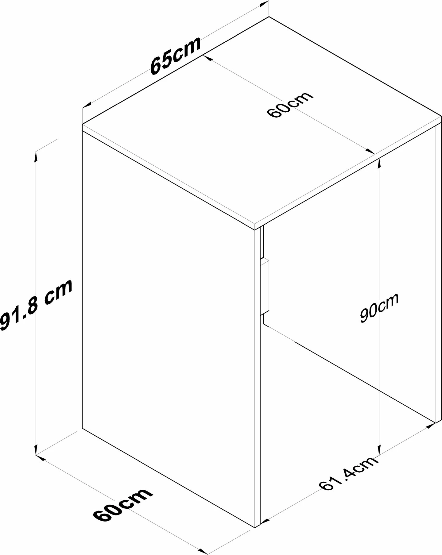 Dollap për lavatriçe, ngjyrë arrë dhe e bardhë, Hanah Home KD103 - 2341