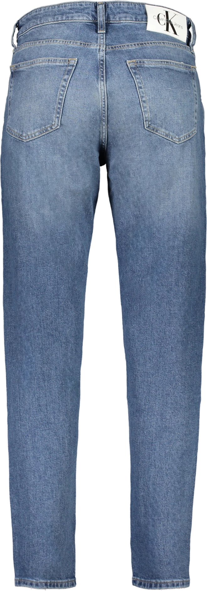 Pantallona xhins Calvin Klein Regular Taper meshkuj, blu