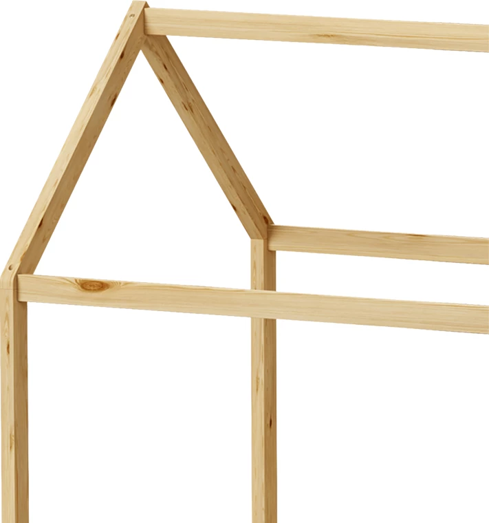 Krevat fëmijësh Nino Montessori, dru pishe, ngjyrë natyrale, 90x190cm