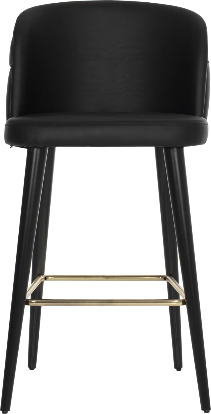 Karrige për bar profesionale MARCELLO FH9280.41 PU e zezë druri 50x58x100Hcm