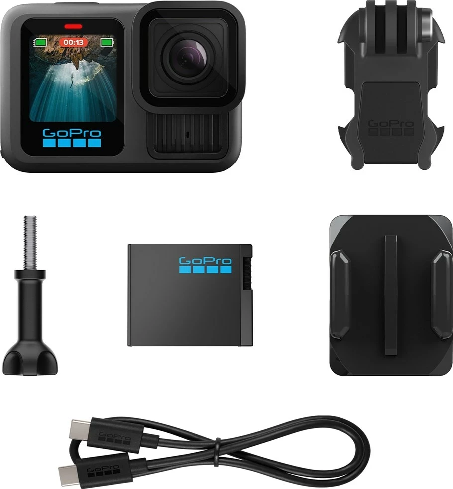 Kamerë portative aksion GoPro HERO13, 5.3K Ultra HD, 27.6MP, e zezë