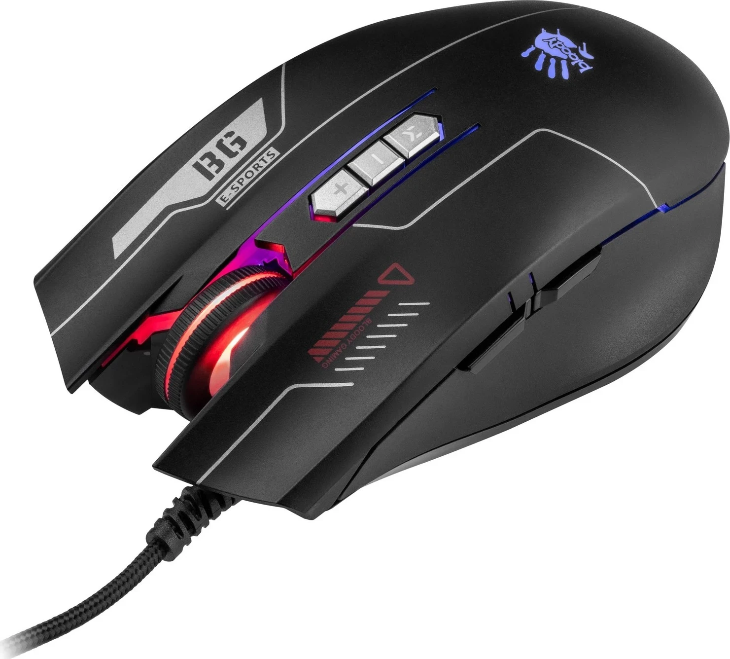 Set i lojërave A4-Tech Bloody B1700, tastierë + maus + mbështjellëse, me dritë RGB