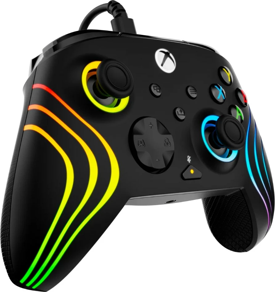 Kontroller me kabllo Turtle Beach Afterglow Wave për Xbox/PC, RGB, i zi