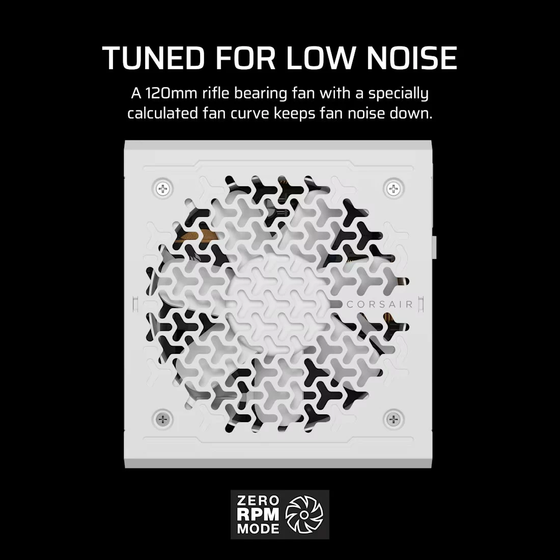 Kasë Corsair RM850e, 850 W, modular, ATX 3.1, e bardhë