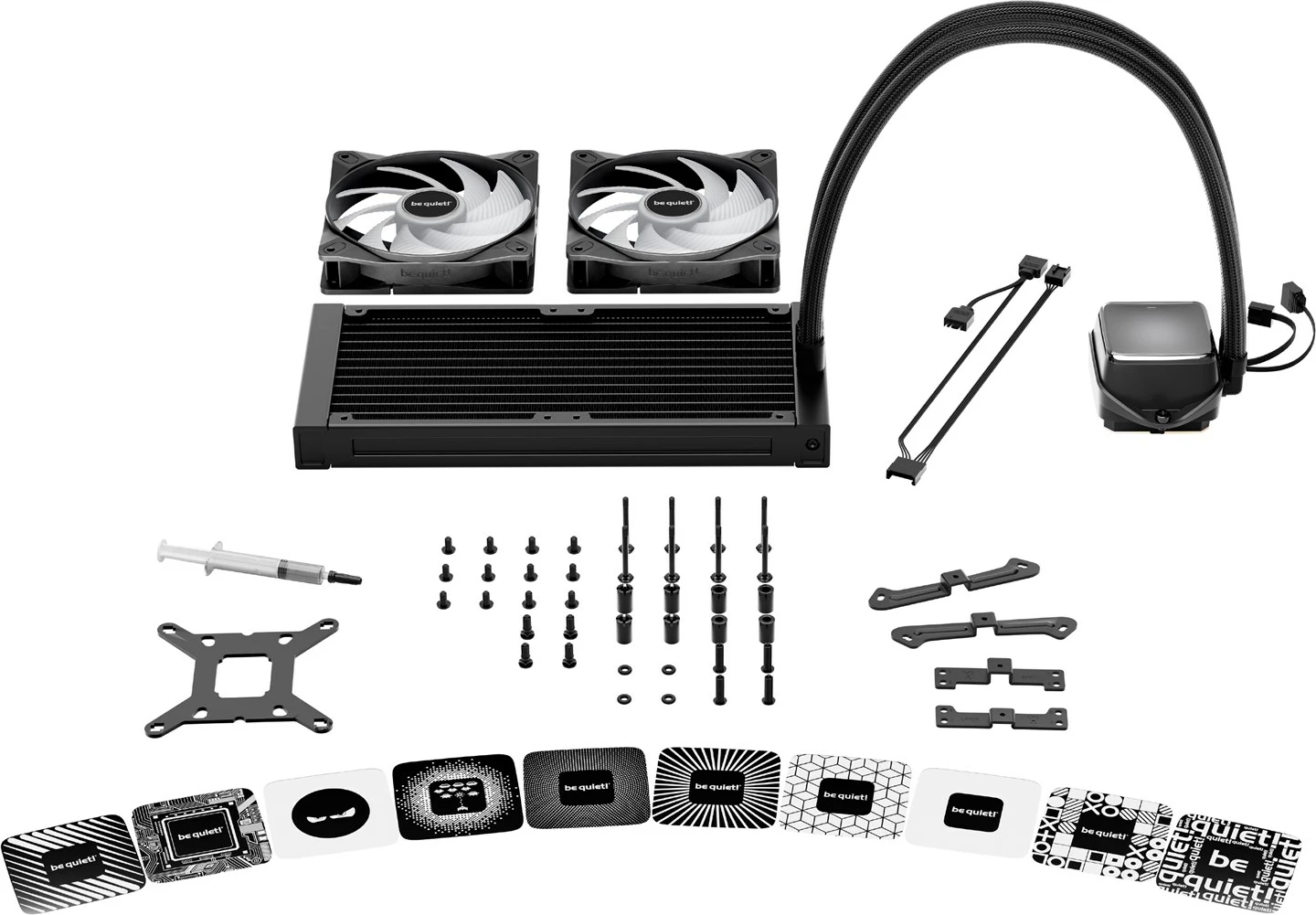 Kasë ftohëse me ujë BE QUIET! PURE LOOP 3 LX, 2 ventilatorë 12 cm, e zezë