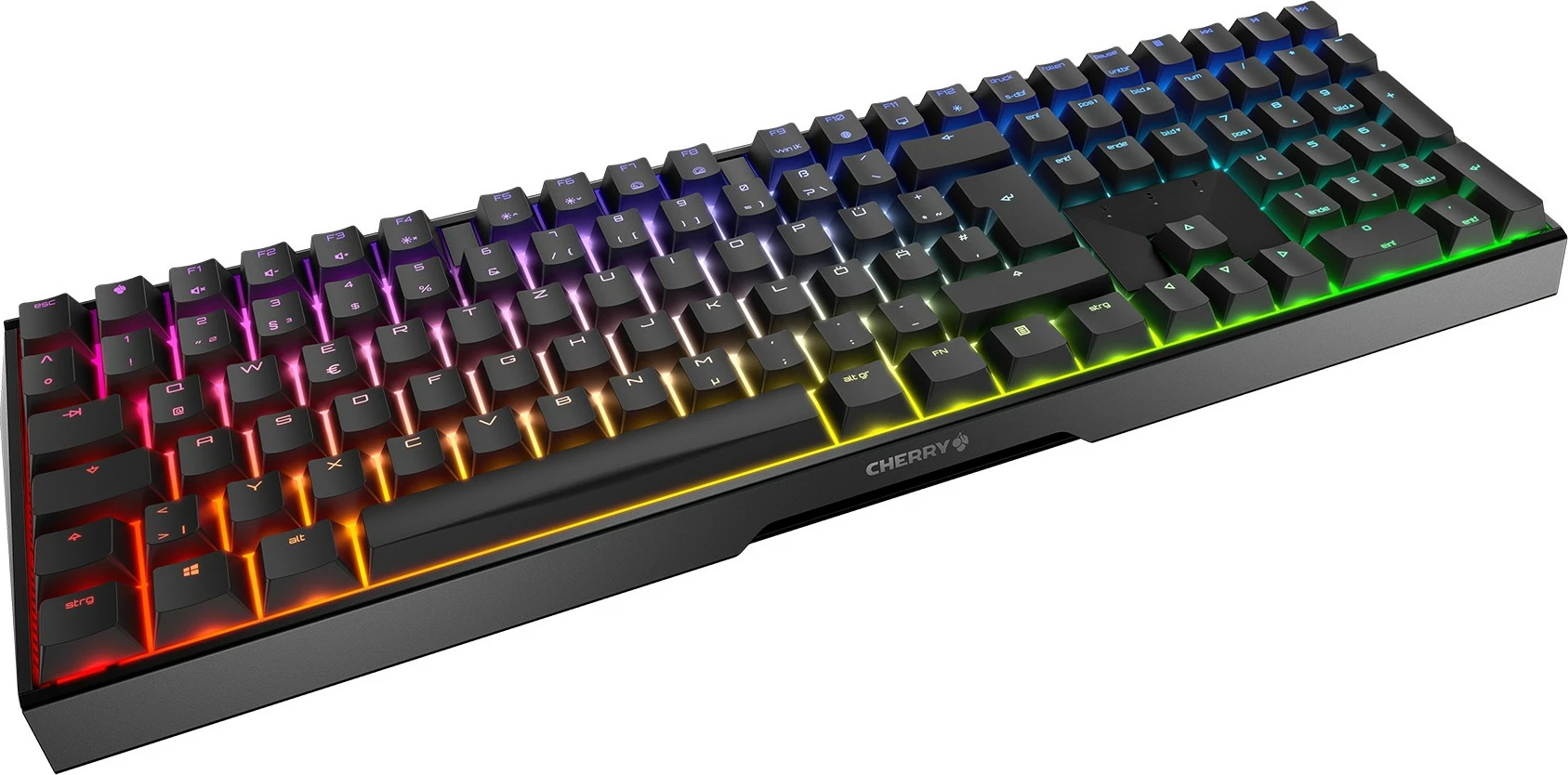 Tastaturë Cherry MX 3.0S RGB, Wired, USB, QWERTZ, RGB LED, E zezë