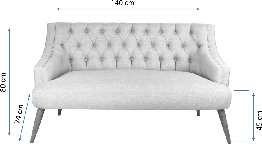 Divan dy ulës, Lamont, ngjyrë e kuqe qeramike