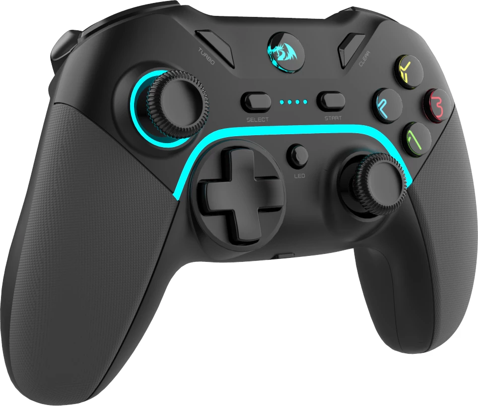 Kontroller lojërash wireless Redragon Harrow Pro, 2.4GHz, bateri 600 mAh, për PC/PS3, i zi