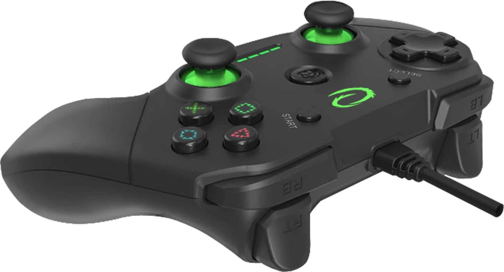 Kontroller gaming Esperanza EGG110K për PC, Playstation 3, i zi