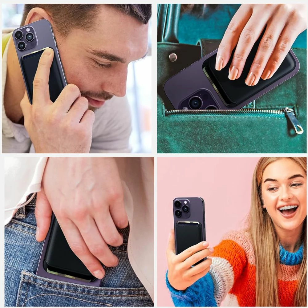 Mbështjellës kartelash Tech-Protect MagWallet me MagSafe, i zi