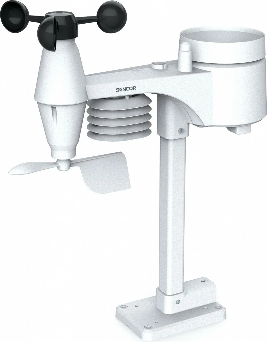 Stacion moti Sencor SWS 9898 PRO me WiFi, sensor 5-në-1, zi/bardhë