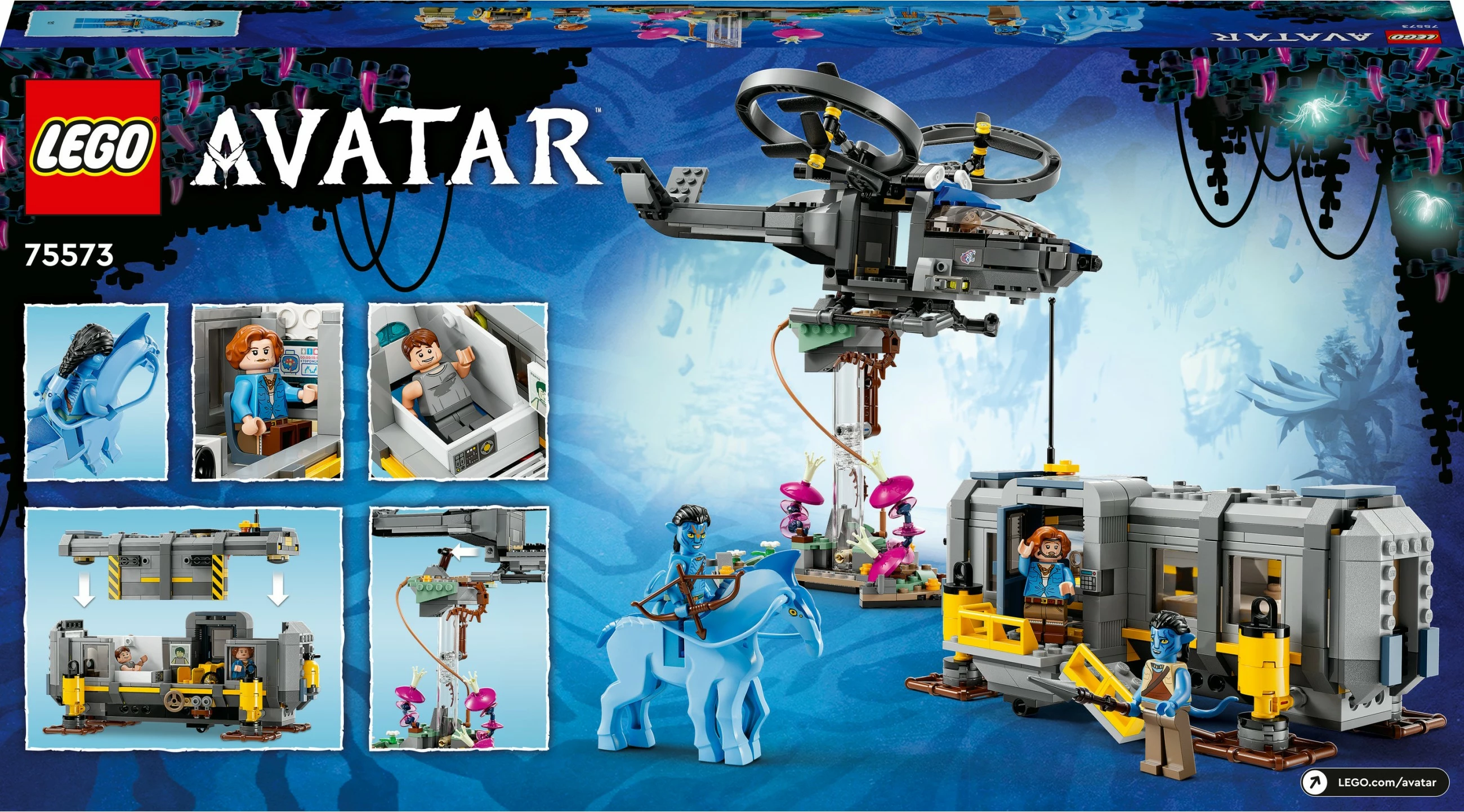 Set për ndërtim LEGO Avatar Floating Mountains: Site 26 & RDA Samson, 887 pjesë, Multikolor