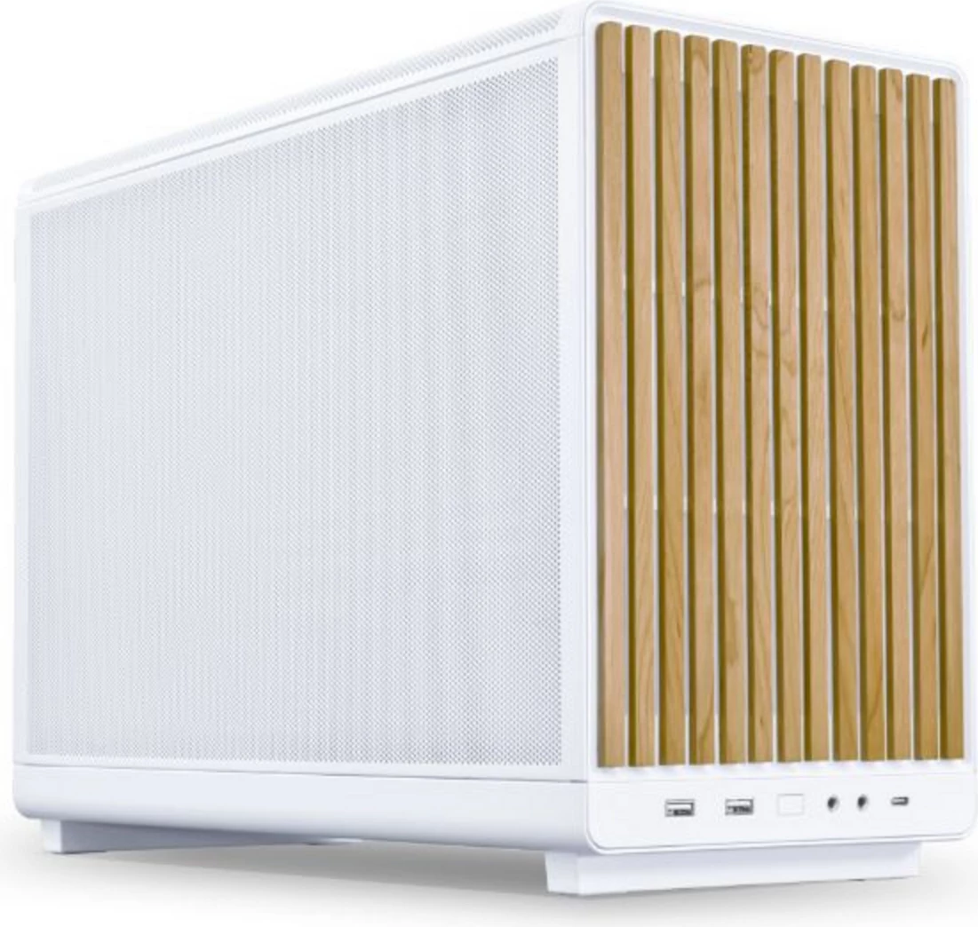 Kasë, Lian Li, A3-mATX-WD, mATX/mini-ITX SFF, panel druri, e bardhë