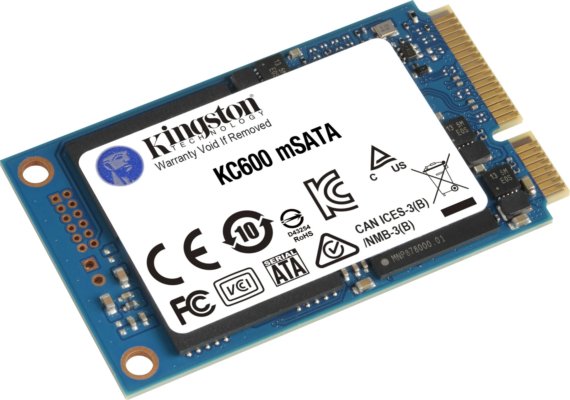 SSD Kingston KC600 512GB mSATA 1.8"