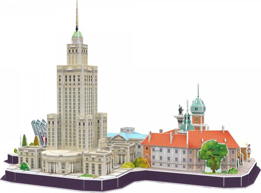 Puzzle 3D Cubic Fun Cityline Warsaw 126 pjesë