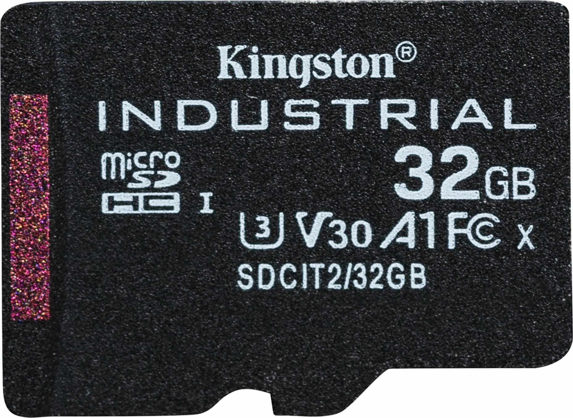 Kartelë memorje microSDHC Kingston Industrial 32GB Class 10 UHS-I/U3 A1 V30 (SDCIT2/32GB) me adapter SD