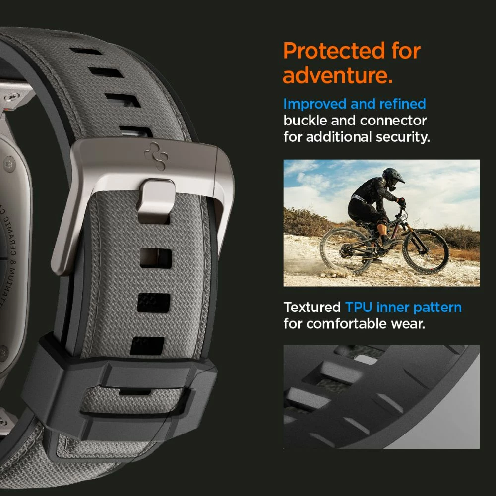 Rrip për Apple Watch Spigen DuraPro Armor, 44/45/46/49 mm, Gri