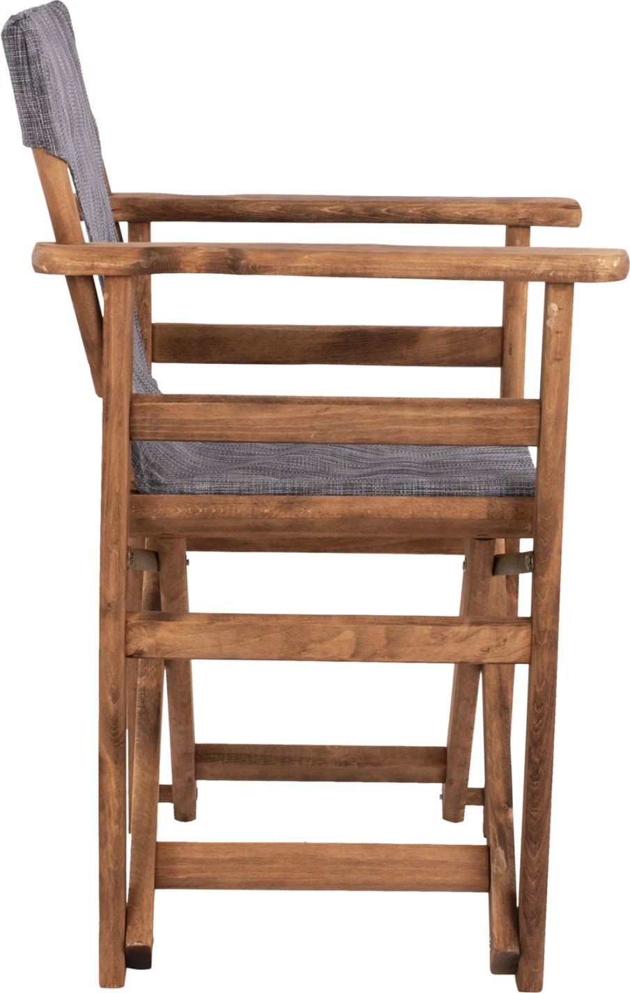 Karrige drejtorësh Limnos, ngjyrë arre, me tekstilene gri, FH10368.10