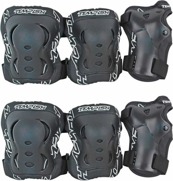 Set mbrojtës për sporte dimërore Tempish, unisex, të zeza