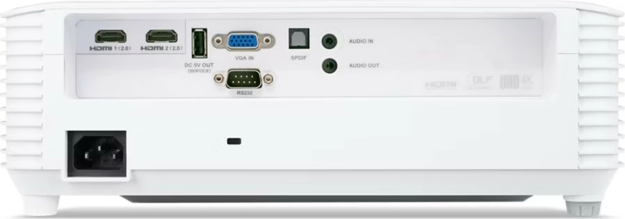 Projektor Acer X1827, 4000 ANSI lumens, DLP, UHD 4K, i bardhë