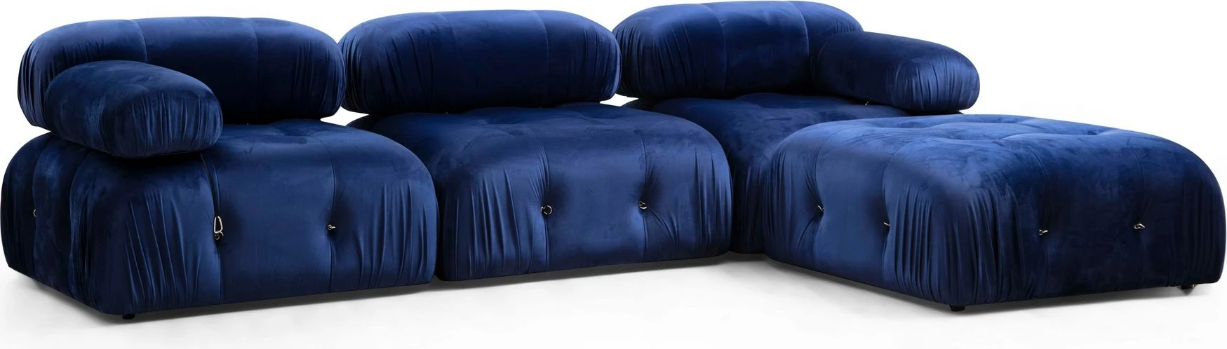 Karrige një vendëshe Bubble L1, kadife blu