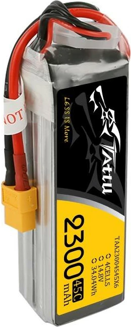 Bateri LiPo Tattu 2300mAh 14.8V 75C XT60 për dronë