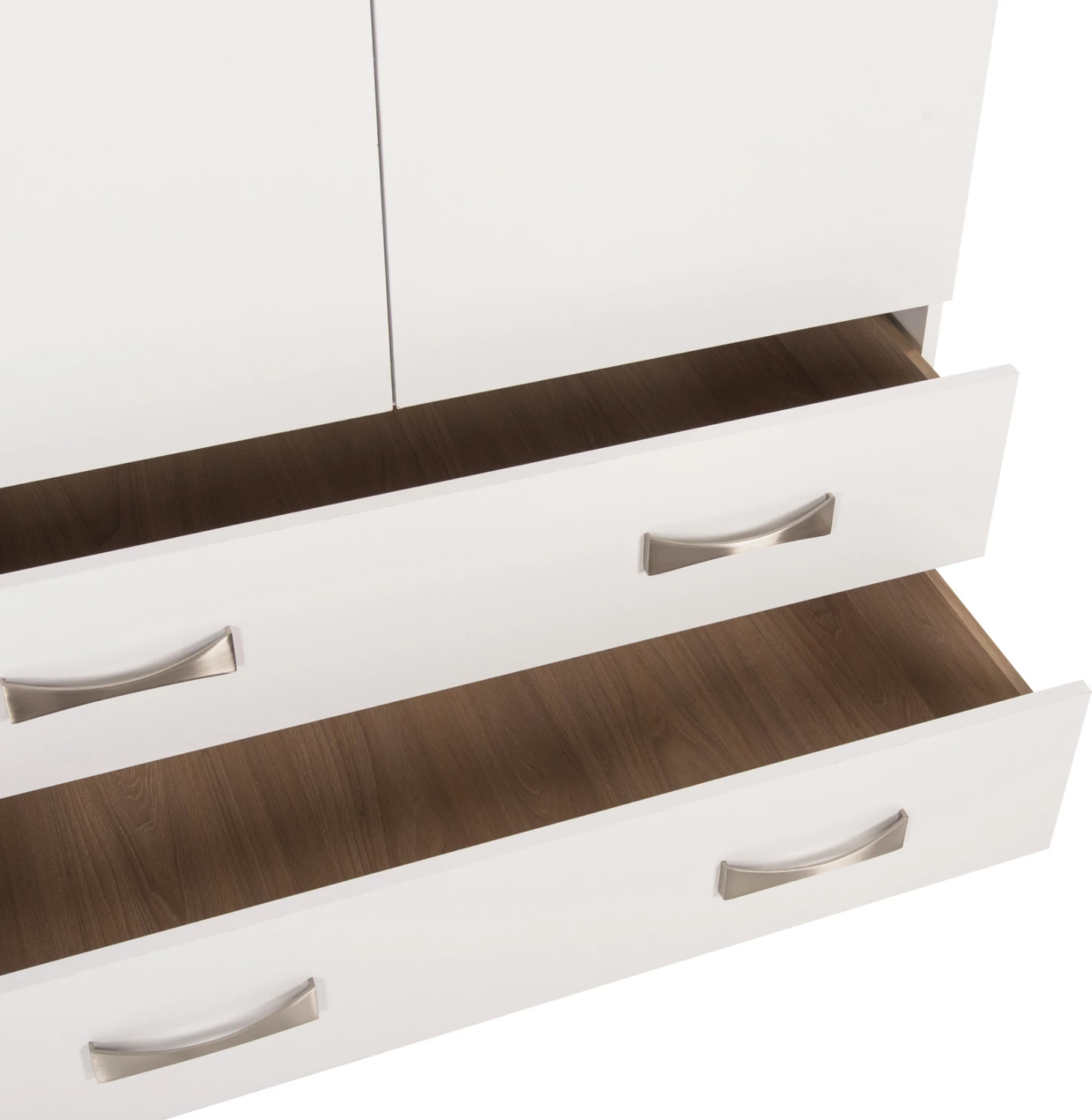 Dollap 3-fletësh CARLY FH384.05 me 2 sirtarë ngjyrë e bardhë 150x55x180H cm