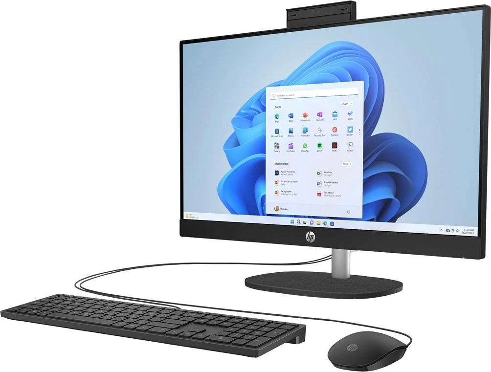 Kasë All-in-One HP 24-cr0332nw, Ryzen 7 7730U, 23.8" FHD, 16GB RAM, 512GB SSD, Shell White