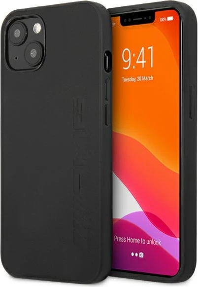 Mbështjellës Mercedes AMG AMHCP13SDOLBK për iPhone 13 mini, hardcase, lëkurë, e zezë